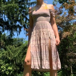 Off the shoulder midi dress